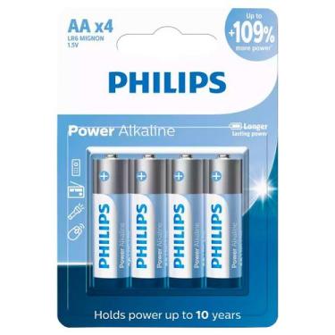 Imagem de 4 Pilhas Alcalinas Aa Philips