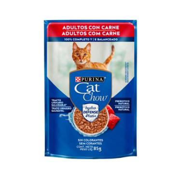 Imagem de Ração Úmida Cat Chow para Gatos Adultos Sabor Carne 85g - Purina
