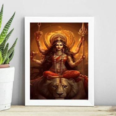Imagem de Quadro Decorativo Maa Durga 45x34cm - com vidro - Quadros On-line, Mad