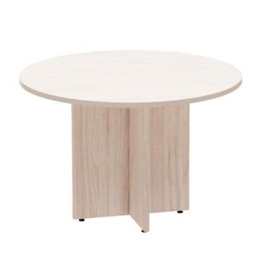 Imagem de Mesa de Reunião Redonda Pé Painel P25 Pandin 1,10 M Casablanca