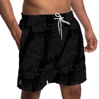 Imagem de Short Tactel Masculino com Bolsos Estampado 1093 - Pierre Couto, Mascu