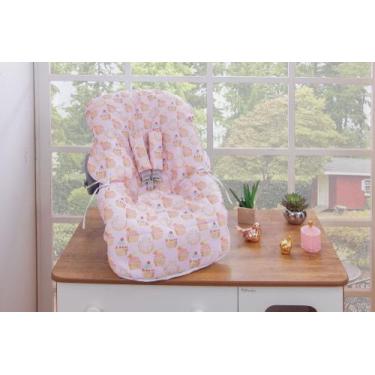 Imagem de Capa Almofadada Para Bebê Conforto Estampa Baby + Proteção Para Cinto 