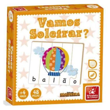 Imagem de Vamos Soletrar Brinquedo Educativo e Pedagógico - Brincadeira De Crian