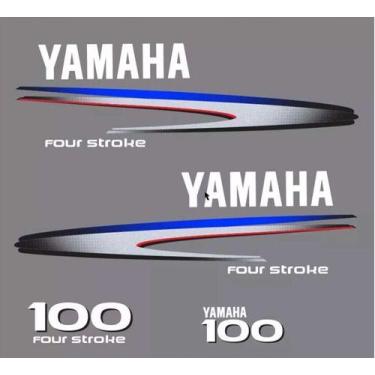 Imagem de Kit Adesivo Motor De Popa Yamaha 100 Hp 4 Tempos - SPTS