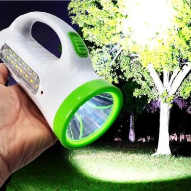 Imagem de Lanterna Holofote LED Lateral Econômica Recarregável Alta Eficiência B