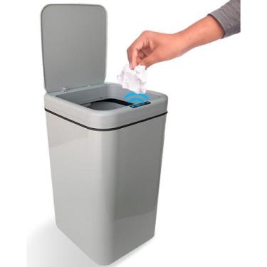 Imagem de Lixeira Inteligente 20 L Sensor Automático Banheiro Cozinha - Estocasa