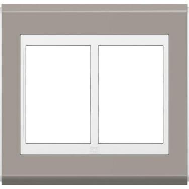 Imagem de Placa 4X4 Refinatto Premium 6 Posições Argila / Branco - WEG