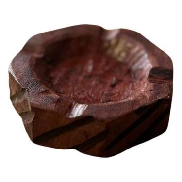 Imagem de Cinzeiro de Madeira Artesanal com Design Vintage - Genérica, Pinus