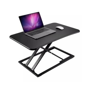 Imagem de LICONG-2019 Mesa de trabalho em pé para computador móvel, mesa de trabalho para escritório, mesa elevada, notebook, suporte vertical, mesa de computador móvel sobre rodas