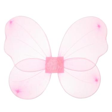 Imagem de Asas de anjo em tecido para, asas de fada, anjo, princesa, fada, asas de borboleta, para crianças, apresentações, acessórios de festa de carnaval, rosa
