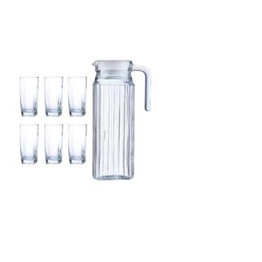 Imagem de Conjunto de Jarra de Vidro e 6 Copos, Transparente