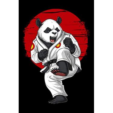 Imagem de Martial Arts Notebook: Panda Bear Karate Kickboxing Muay Thai Taekwondo Martial Arts Notebook