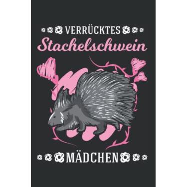 Imagem de Stachelschwein Tagesplaner: Verrücktes Stachelschwein Mädchen/Kalender 2023 & 2024 / Wochenplaner Tagesplaner Planer/Planungsbuch To-Do-Liste / 6x9 Zoll / 100 ausfüllbare Seiten