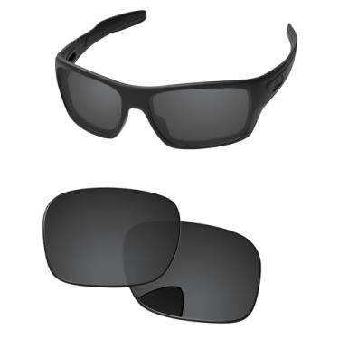 Imagem de PapaViva Lentes de reposição para óculos de sol Oakley Turbine OO9263 65 mm, Preto liso, Turbine