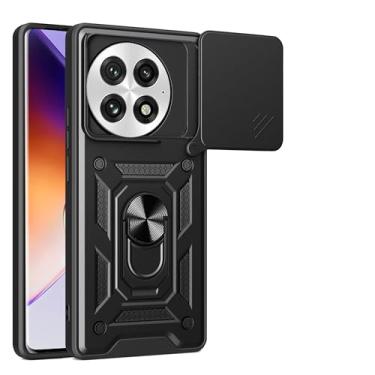 Imagem de Kukoufey Capa compatível com OnePlus 13, com capa de lente de câmera deslizante compatível com OnePlus 13 5G PJZ110 capa preta