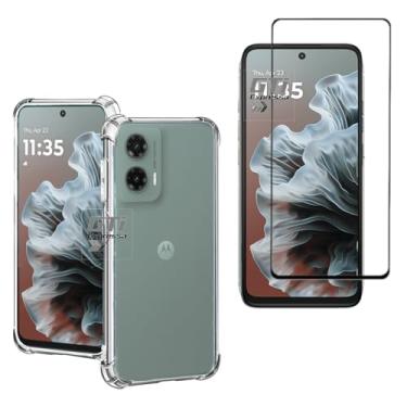 Imagem de Kit Capa Capinha Anti Impacto + Película de Vidro 3D 9D Compatível Com Motorola Moto G35