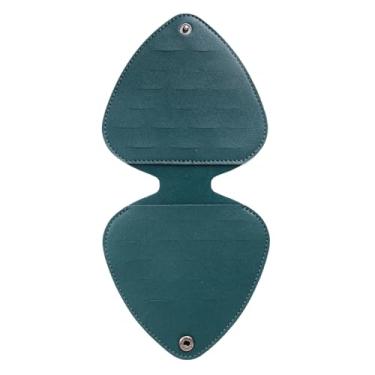 Imagem de Estojo para palhetas de guitarra, suporte para palhetas de baixo - Bolsa organizadora de palhetas de guitarra com pacote de variedades | Caixa portátil do malote do armazenamento das picaretas, saco d