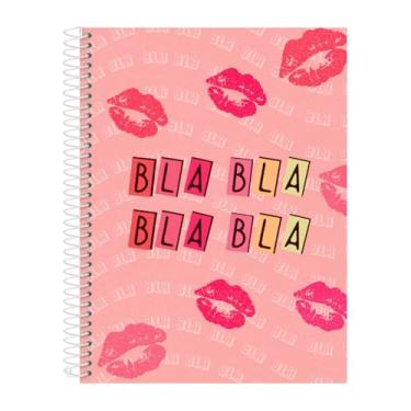 Imagem de Caderno Universitário 20 Matérias Euforia Bla Bla Coral