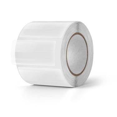 Imagem de YIKIADA 500 peças de adesivos retangulares transparentes de 2,5 x 5 cm, adesivos autoadesivos transparentes para bolachas, adesivos à prova d'água para envelopes, caixas, pacotes de presentes