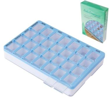 Imagem de Caixa Porta Organizador Portátil De Comprimidos Mensal