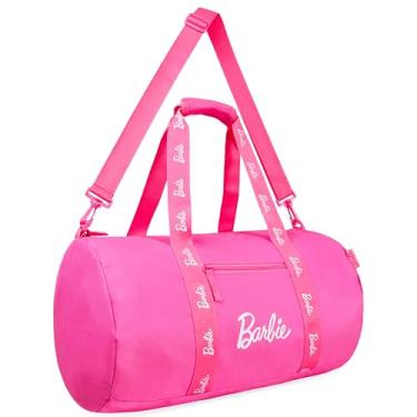 Imagem de Barbie Bolsa de fim de semana espaçosa com bolsos com zíper, ideal como bolsa de viagem, bolsa esportiva, bolsa de natação - presentes para meninas e mulheres, rosa, Einheitsgröße, moderna, moderna,
