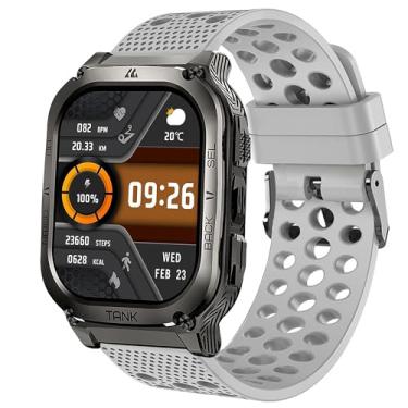 Imagem de Lamshaw Compatível com pulseiras de relógio inteligente AMAZTIM, pulseira esportiva de substituição de silicone de 22 mm com fivela de metal AMAZTIM M2, M3, C20 Pro, T2, T3, compatível com KOSPET Tank