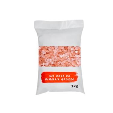Imagem de Sal Rosa do Himalaia Grosso, Grãos Grandes, 1kg