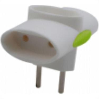 Imagem de Pino 3 Saidas 2 Polos Daneva ''T'' Branco Dn1511 - Kit C/12