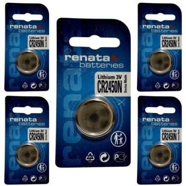 Imagem de Pilha Bateria CR2450N Renata 05 Unidades