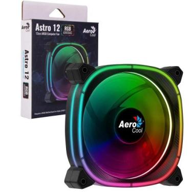 Imagem de Cooler Fan Aerocool Astro 12 de Gabinete Iluminação Led Rgb Com ASUS  