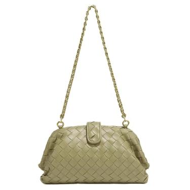 Imagem de Bolsa clutch de tecido bolsa de ombro para mulheres bolsa macia bolsa tiracolo bolsa tiracolo de couro vegano bolsa axila 2025, Verde militar, free