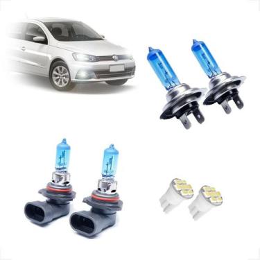 Imagem de Kit de Lâmpadas Halógena Super Branca Farol Baixo H7 e Milha H11 para 