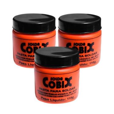 Imagem de 3 Pastas para Solda marca Cobix Pote 110g