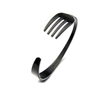 Imagem de Pulseira de garfo para mulheres linda pulseira de garfo ajustável para sereia cosplay acessórios de sereia acessórios de fantasia de sereia para viagens, cosplay, Halloween, Metal, Sem Pedra Preciosa