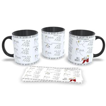Imagem de Caneca Preta de Porcelana Personalizada Queen Musical com Frases Divertidas (Queen 2)