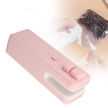 Imagem de Mini seladora 2 em 1, recarregável de 400 MAh, cortador magnético portátil de selador térmico, mini máquina de revenda de sacolas para lanches, saco de plástico, organização de cozinha