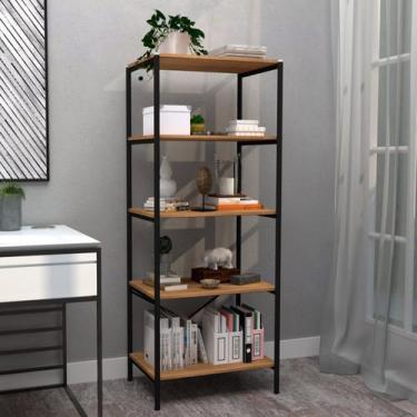 Imagem de Estante de Ferro Multiuso 5 Prateleiras Padova Preto - Artefamol