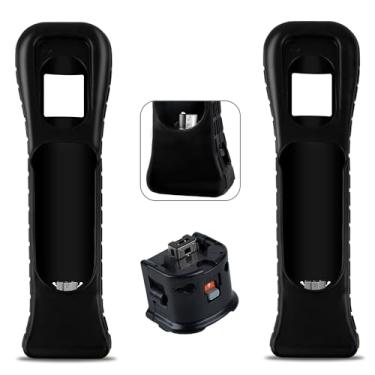 Imagem de NOPOINO Adaptador Wii Motion Plus – Acelerador de sensor de movimento externo para controle remoto Wii (preto, 2 peças)