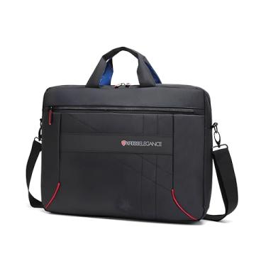Imagem de Kross Elegance Maleta para Notebook 15,6 Polegadas, 39x31x6 cm, Preta com Detalhes em Vermelho