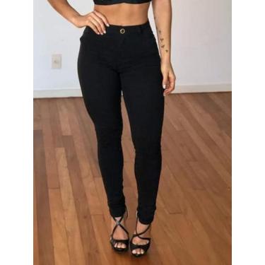 Imagem de Calça Skinny Feminina Bengaline Preta Power cintura alta - Faraya Jean