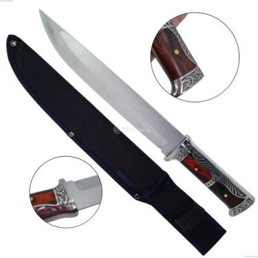 Imagem de Faca Grande Full Tang com Lâmina de Aço e Cabo Premium, Perfeita para 