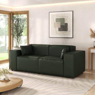 Imagem de Sofá 2 Lugares 220cm Baobá Cabecasa Madeiramadeira Musgo