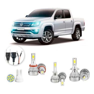Imagem de Lampadas Led Volkswagen Amarok 2010 A 2022 H11 H1 H7 20000lm - V10, Br