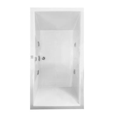 Imagem de Banheira Retangular Anápolis com hidro em acrílico - Brasil Banheiras,