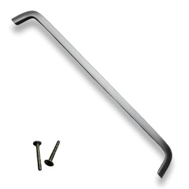 Imagem de Pauma Puxador de Alumínio para Móveis, Trave, Cromado Acetinado, 448mm, Modelo 0272