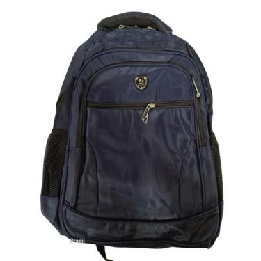 Imagem de Mochila masculina Alça reforçada impermeável 40cm - 9005, Azul