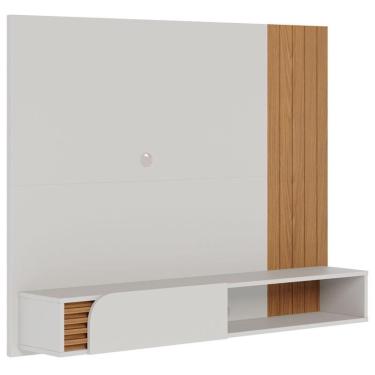 Imagem de Painel para Tv Home Suspenso Ambiente Jurerê Off White Matte Freijó – Colibri