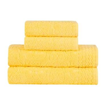 Imagem de Buddemeyer Jogo de Toalhas Dalia Extra Soft Banho Amarelo 4 peças