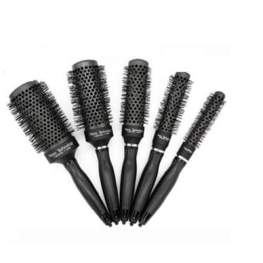 Imagem de Kit 5 Escovas  Cerâmic   Yon Preta  Nano Technology  - Poderosa Sempre