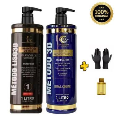 Imagem de Kerastinni Profissional Metodo Liso 3D com Shampoo Detox e Ativo